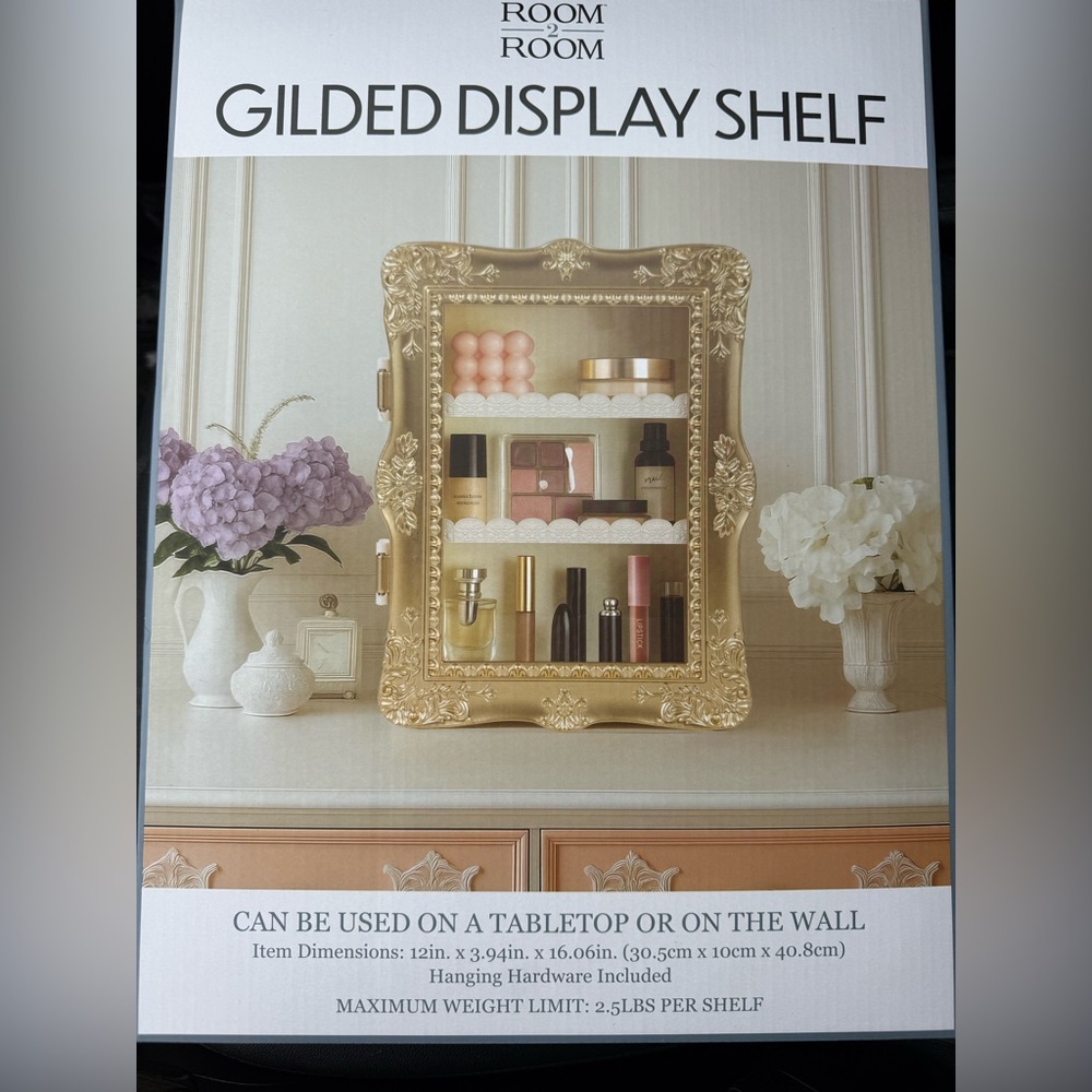 Five Below Gilded Display Shelf